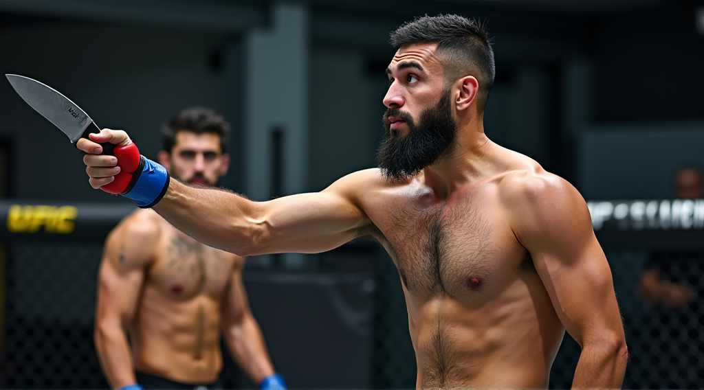 Islam Makhachev: El humor y las bromas con cuchillo que preceden su gran pelea
