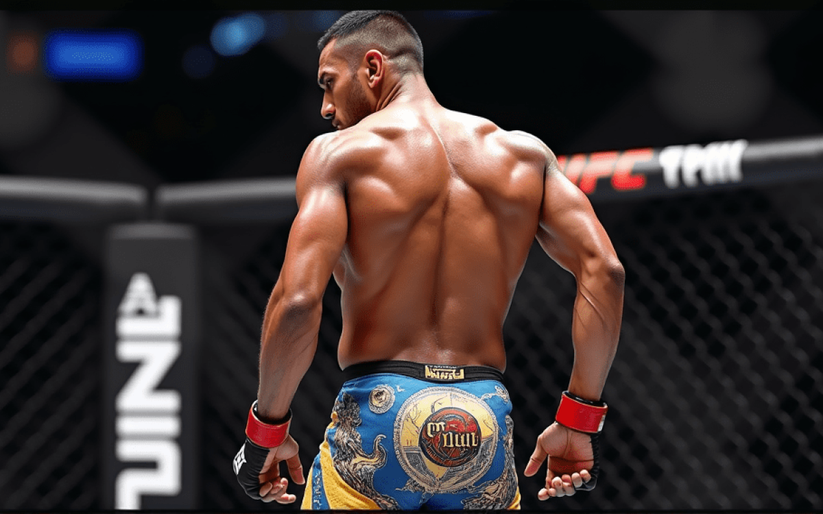 Alexandre Pantoja luce shorts personalizados en su defensa del título mosca en UFC 317